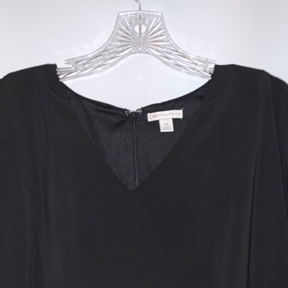Cato Short Sleeve Black Dress - Picture 6 of 9